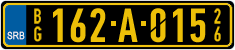 License plate of Serbia, Diplomatic