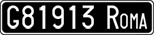 License plate of Italy, Cars (1927 year series)