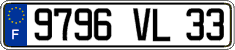 French license plate, FNI