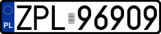 License plates of Poland, Regular car plates
