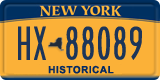 New York, Specialty plates (AB-12345)