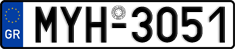 License plate of Greece, Cars
