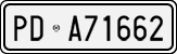 License plate of Italy, Cars (1927 year series)
