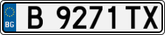 License plate of Bulgaria, Cars