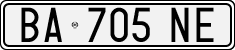 License plate of Italy, Cars (1994 year series)