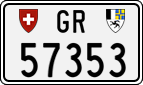 License plate of Switzerland, Cars