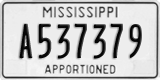 Mississippi, Apportioned