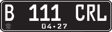 License plate of Indonesia, Regular plates