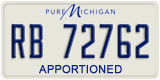 Michigan, Apportioned (RA 12345)
