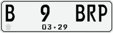 License plate of Indonesia, Regular plates