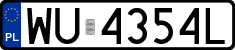 License plates of Poland, Regular car plates