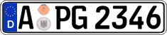 German license plate, Regular plates