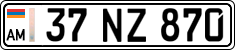 License plate of Armenia, Private owners
