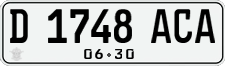 License plate of Indonesia, Regular plates