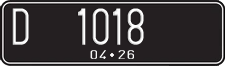 License plate of Indonesia, Regular plates