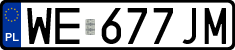 License plates of Poland, Regular car plates