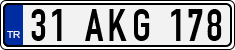 License plate of Turkey, Regular plates