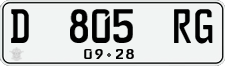 License plate of Indonesia, Regular plates