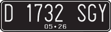 License plate of Indonesia, Regular plates
