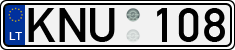 License plate of Lithuania, Cars