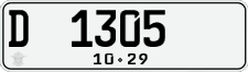 License plate of Indonesia, Regular plates