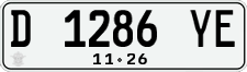 License plate of Indonesia, Regular plates