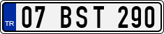 License plate of Turkey, Regular plates