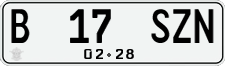 License plate of Indonesia, Regular plates