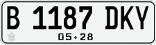 License plate of Indonesia, Regular plates