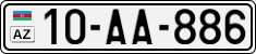 License plate of Azerbaijan, Cars