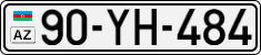 License plate of Azerbaijan, Cars