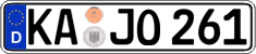 German license plate, Regular plates