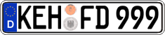 German license plate, Regular plates