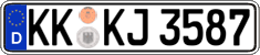 German license plate, Regular plates