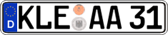 German license plate, Regular plates