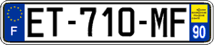 French license plate, SIV (ordinary)