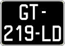 French license plate, SIV (oldtimers)