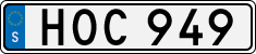 License plate of Sweden, Regular plates