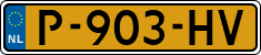 License plate of the Netherlands, Cars