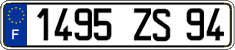 French license plate, FNI