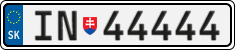 License plate of Slovakia, Vanity Plates