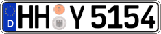 German license plate, Regular plates