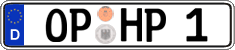 German license plate, Regular plates