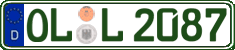 German license plate, Regular plates