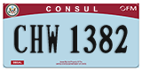 Federal license plates, Diplomatic