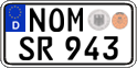 German license plate, Regular plates
