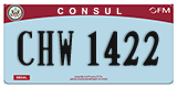 Federal license plates, Diplomatic