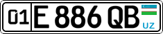 License plate of Uzbekistan, Private owners