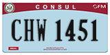 Federal license plates, Diplomatic