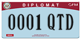 Federal license plates, Diplomatic (United Nations)